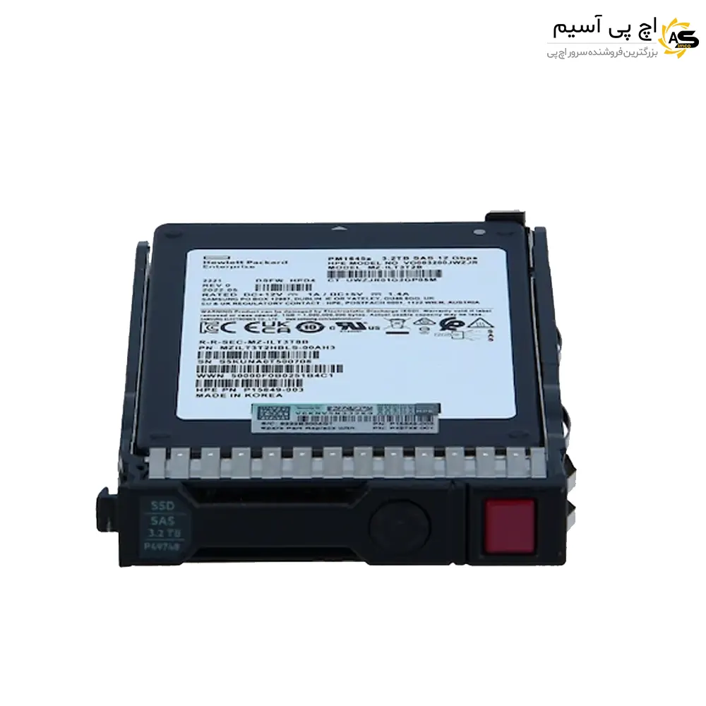 1 اس اس دی سرور HPE 1.6TB SAS 12G/24G MU SFF BC SSD